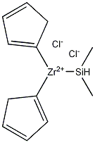 二甲基双(环戊二环烯基)硅基二氯化锆结构式