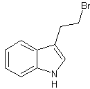 3-(2-溴乙基)吲哚结构式