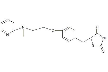 罗格列酮结构式