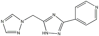 4-[5-(1H-1,2,4-三唑-1-基甲基)-1H-1,2,4-三唑-3-基]吡啶结构式