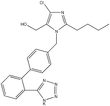 洛沙坦钾结构式