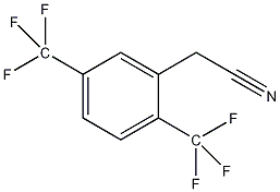 2,5-双(三氟甲基)苯基乙腈结构式