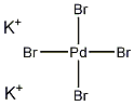 四溴钯(II)酸钾结构式