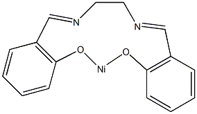 N,N'-二(亚水杨基)乙烯二氨基镍(II)结构式