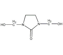 1,3-二(羟甲基)-2-咪唑啉酮结构式