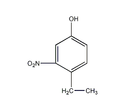 4-乙基-3-硝基苯酚结构式