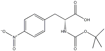 BOC-D-4-硝基苯丙氨酸结构式