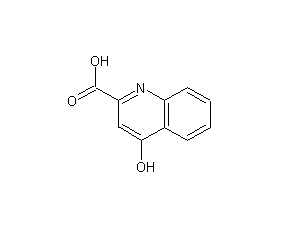 4-羟基喹啉-2-甲酸结构式