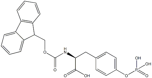 Fmoc-O-磷酸基-L-酪氨酸结构式