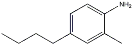 4-丁基-2-甲苯胺结构式