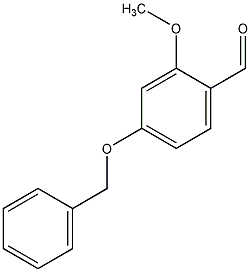 4-苯甲氧基-2-甲氧基苯甲醛结构式