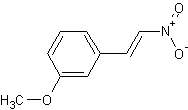 反-3-甲氧基-β-硝基苯乙烯结构式
