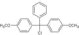 4,4"-二甲氧基三苯基氯甲烷结构式