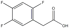 2,4,5-三氟苯乙酸结构式