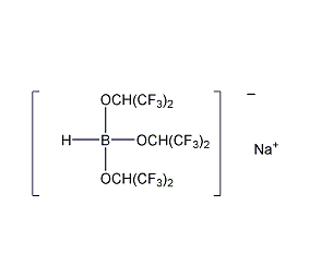 三(1,1,1,3,3,3-六氟异丙氧基)硼氢化钠结构式