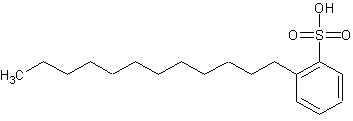 直链烷基苯磺酸结构式