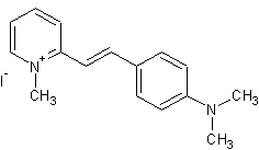 2-[4-(二甲氨基)苯乙烯基]-1-甲基吡啶盐碘化物结构式