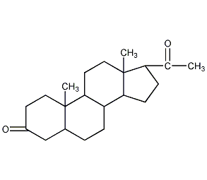 5β-孕甾烷-3,20-二酮结构式