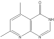 5,7-二甲基-4-羟基吡啶并[2,3-d]嘧啶结构式