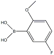 5-氟-2-甲氧基苯基硼酸结构式