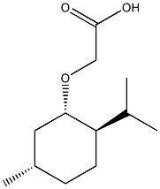(+)-薄荷氧基乙酸结构式