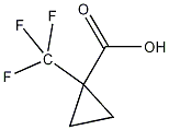 1-三氟甲基环丙烷-1-羧酸结构式