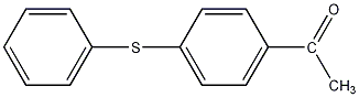 4-乙酰二苯基硫化物结构式