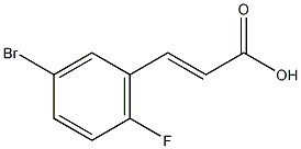 5-溴-2-氟肉桂酸结构式