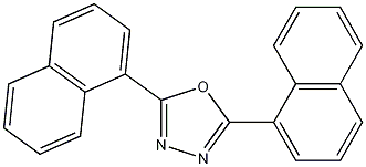2,5-双(1-萘基)-1,3,4-二唑结构式
