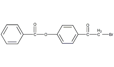 1-[3-(苯甲酰氧)苯基]-2-溴乙酮结构式