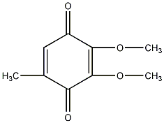 2,3-二甲氧基-5-甲基-1,4-苯醌结构式
