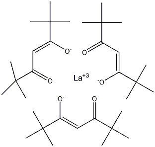 三(2,2,6,6-四甲基-3,5-庚二酮)(Ⅲ)结构式