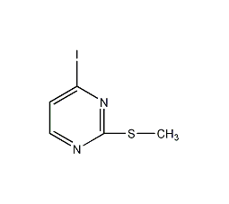 4-碘-2-甲基磺酰基嘧啶结构式