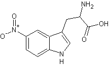 5-硝基-DL-色氨酸结构式