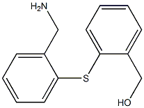 2-[2-(氨甲基)苯硫醇]苯甲醇结构式