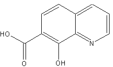 8-羟基喹啉-7-羧酸结构式