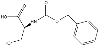 N-苄氧羰基-L-丝氨酸结构式