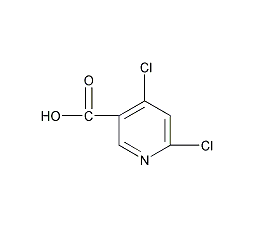 4,6-二氯烟酸结构式