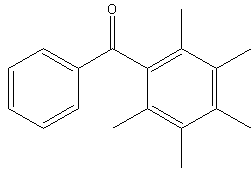 2,3,4,5,6-五甲基苯并苯酮结构式