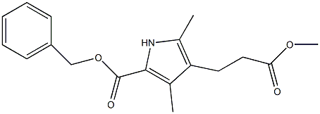 Methyl 5-(benzyloxycarbonyl)-2,4-dimethyl-3-pyrrolepropionate