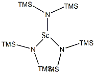 三[N,N-双(三甲基甲硅烷基)酰胺]钪结构式