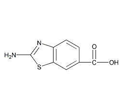2-氨基苯并噻唑-6-甲酸结构式