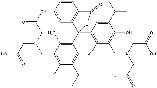 百里酚酞氨羧络合剂结构式
