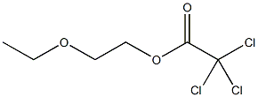 2-乙酸乙氧基三氯乙酯结构式