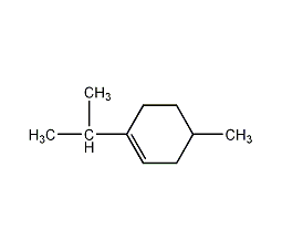 1-甲基-4-(1-甲基亚乙基)环己烷结构式