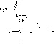 硫酸胍基丁胺结构式