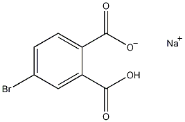 4-溴邻苯二甲酸一钠盐结构式