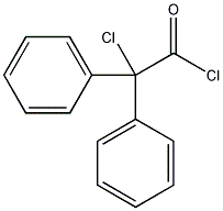 2-氯-2,2-二苯基乙酰氯结构式