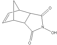 N-羟基-5-降冰片烯-2,3-二甲酰亚胺结构式