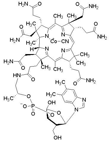 维生素B12结构式